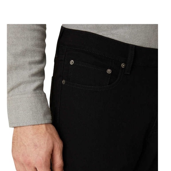 Men's Eddie Bauer 42 x 30 Pants Jeans Denim Black Flannel Warm Straight NWT - Picture 6 of 16